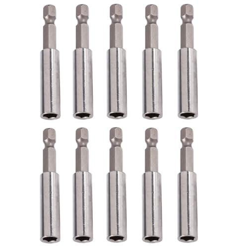 10-teiliger Bit Halter Set Magnetic 50mm,1/4 Zoll Verlängerung für Akku Schraubendreher von Uacen