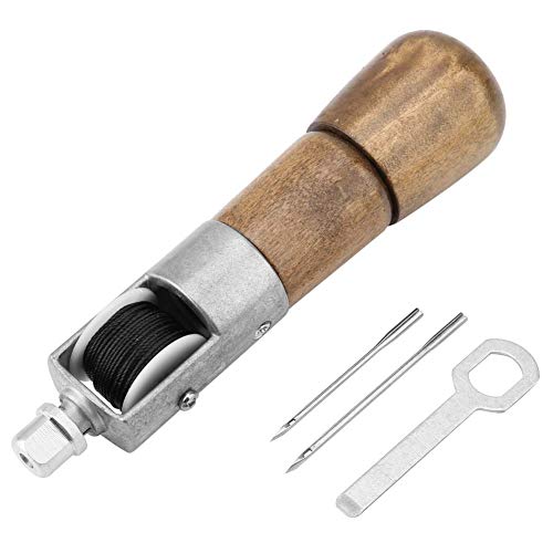 Uadme Nähahle, DIY Handgefertigtes Leder-Werkzeug Automatisches Stitcher Verschlussstich Nähen Awl Kit Werkzeug mit 2 Nadeln von Uadme