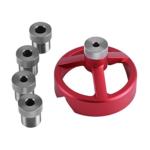 Uadme 6//7/8/9/10mm Centering Woodworking Tool Drill Guide Starke Praktikabilität Vertical Drilling Fixture Set Red von Uadme