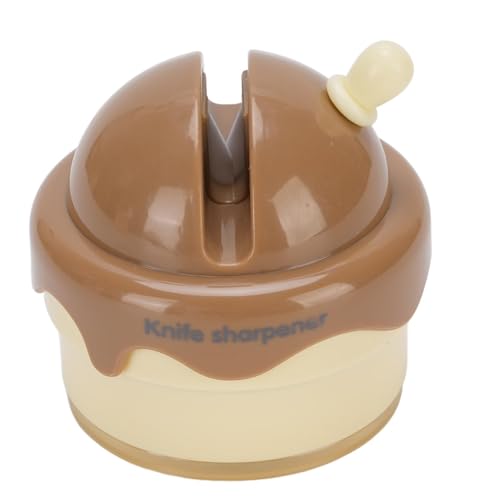 Uadme Miniatur-Saugnapf, Schnell Schärf Scheren Schärfer Werkzeug für die Küche, Schneiders Chl Eifer mit Wolfram Stahl und ABS, Leicht und Tragbar (braunlich) von Uadme