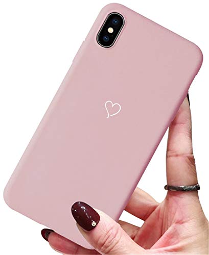 Ubeshine Hülle für iPhone XS MAX, Hülle Case für iPhone XS MAX Kreatives 3D Muster Schutzhülle Ultra dünn TPU Silikon Handyhülle Bumper Mode Chic Bling Herz Kratzfest Schutzhülle für iPhone XS MAX von Ubeshine