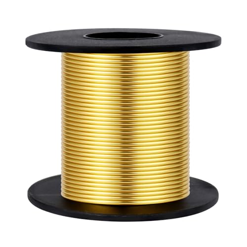Aluminiumdraht zum Basteln, 1,5 mm, goldfarben, biegbar, flexibel, Aluminium-Anker-Basteldraht, Rolle für Modellierung, DIY, Handwerk, Schmuckherstellung Aluminiumdraht zum Basteln, 1,5 mm, goldfarben, biegbar, flexibel, Aluminium-Anker-Basteldraht, Rolle für Modellierung, DIY, Handwerk, Schmuckherstellung von Ucevi