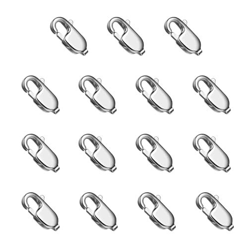 Karabinerverschlüsse aus Edelstahl, 18 mm, für Schmuckherstellung, 15 Stück, 316 Edelstahl, Karabinerverschlüsse für Bastelarbeiten, Halsketten, Armbänder, Schmuckherstellung Karabinerverschlüsse aus Edelstahl, 18 mm, für Schmuckherstellung, 15 Stück, 316 Edelstahl, Karabinerverschlüsse für Bastelarbeiten, Halsketten, Armbänder, Schmuckherstellung von Ucevi