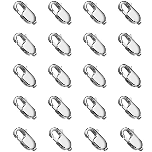 Karabinerverschlüsse aus Edelstahl für Schmuckherstellung, 13 mm, 20 Stück, 316 Edelstahl, Karabinerverschlüsse für Bastelarbeiten, Halsketten, Armbänder, Schmuckherstellung Karabinerverschlüsse aus Edelstahl für Schmuckherstellung, 13 mm, 20 Stück, 316 Edelstahl, Karabinerverschlüsse für Bastelarbeiten, Halsketten, Armbänder, Schmuckherstellung von Ucevi