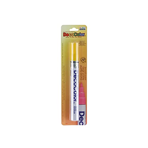 Uchida 6-teiliges Decocolor Marker-Set mit breiter Spitze gelb von Uchida
