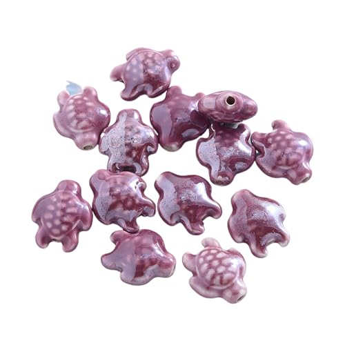 10 Stück Keramik-Schildkröten-Perlen, Abstandshalter für Schmuckherstellung, DIY, Armband, Halskette, Zubehör 10 Stück Keramik-Schildkröten-Perlen, Abstandshalter für Schmuckherstellung, DIY, Armband, Halskette, Zubehör von Uclac