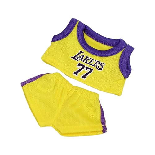 Basketball Kleidung für Puppen Zubehör, Stilvolles Kawaii Outfit Set Geeignet für 15cm/17cm Puppen, Puppenkleidungsset Ersatz Basketball Kleidung für Puppen Zubehör, Stilvolles Kawaii Outfit Set Geeignet für 15cm/17cm Puppen, Puppenkleidungsset Ersatz von Uclac