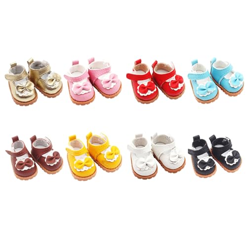 Kawaii Prinzessin Puppenschuhe Zubehör, kompatibel mit 15cm/17cm Puppen, Dress Up Hüte Kleidung Schuhe Ersatz für Puppe (Puppe nicht enthalten) von Uclac