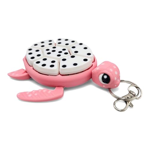 Schildkrötenklicker, 3D-Schlüsselanhänger, sensorische Figuren, Schlüsselanhänger, Desktop-Klicker, mechanische Tasten für Stress- und Angstlinderung von Uclac