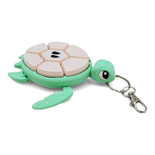 Schildkrötenklicker, 3D-Schlüsselanhänger, sensorische Figuren, Schlüsselanhänger, Desktop-Klicker, mechanische Tasten für Stress- und Angstlinderung von Uclac
