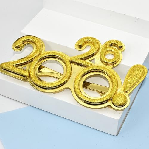 Uclac 2026 Nummer-Brillen Happy New Year Brille Diamant Glitzer Sonnenbrille Cosplay Prop Xmas Party Dekoration Lustige Brille Uclac 2026 Nummer-Brillen Happy New Year Brille Diamant Glitzer Sonnenbrille Cosplay Prop Xmas Party Dekoration Lustige Brille von Uclac