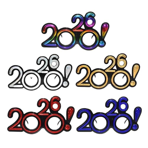 Uclac 2026 Nummer-Brillen Happy New Year Brille Diamant Glitzer Sonnenbrille Cosplay Prop Xmas Party Dekoration Lustige Brille Uclac 2026 Nummer-Brillen Happy New Year Brille Diamant Glitzer Sonnenbrille Cosplay Prop Xmas Party Dekoration Lustige Brille von Uclac