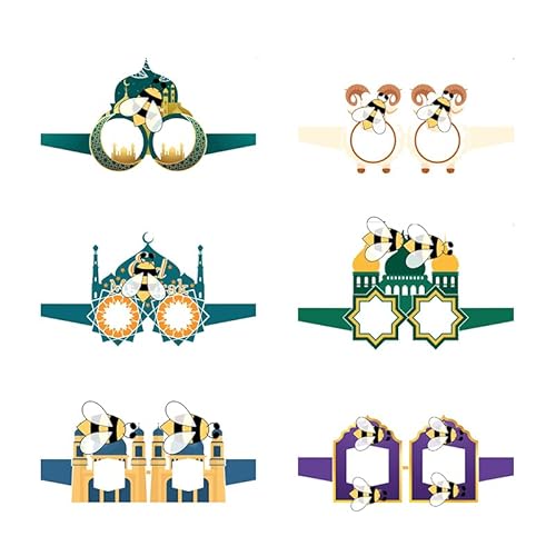 Uclac 6 Stück/12 Stück Naher Osten Mond Festival Dekorative Papiergläser Kinder Erwachsene Lustige Foto Requisiten Schnelle Party Supplies Uclac 6 Stück/12 Stück Naher Osten Mond Festival Dekorative Papiergläser Kinder Erwachsene Lustige Foto Requisiten Schnelle Party Supplies von Uclac