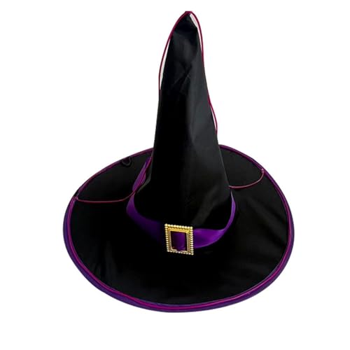 Uclac Männliche und weibliche Kinder Leuchtender Hut Spielzeug Flexibel Halloween Hexenhut mit LED-Beleuchtung für Mottopartys Foto Requisiten von Uclac