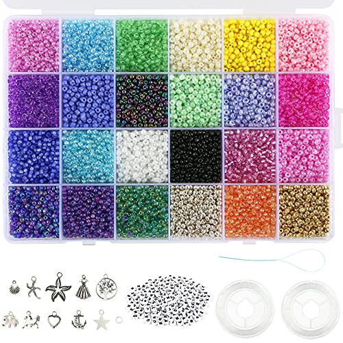Ucouper Perlen für Armbänder Selber Machen 13000+ Perlen zum Auffädeln 3mm Glasperlen Buchstabenperlen 24 Farbe Perlenset Beads mit Loch Handwerk Geburtstag Weihnachten Schmuck Ketten mit Buchstaben Ucouper Perlen für Armbänder Selber Machen 13000+ Perlen zum Auffädeln 3mm Glasperlen Buchstabenperlen 24 Farbe Perlenset Beads mit Loch Handwerk Geburtstag Weihnachten Schmuck Ketten mit Buchstaben von Ucouper