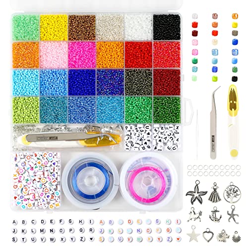 Ucouper Perlen für Armbänder Selber Machen 25000+ Perlen zum Auffädeln 2mm Glasperlen Buchstabenperlen 24 Farbe Perlenset Beads mit Loch Handwerk Geburtstag Weihnachten Schmuck Ketten mit Buchstaben Ucouper Perlen für Armbänder Selber Machen 25000+ Perlen zum Auffädeln 2mm Glasperlen Buchstabenperlen 24 Farbe Perlenset Beads mit Loch Handwerk Geburtstag Weihnachten Schmuck Ketten mit Buchstaben von Ucouper