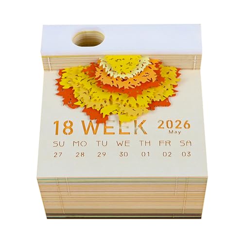 3D-Notizblöcke, Kalender, kreativer Zeitmesser, Kalender 2026, handzerrissenes Baupapier, Skulptur, Kunstwerk, exquisit, kreativ, antihaftbeschichtet, Haftnotizen, Karten, für Büro, Zuhause, Geschenke 3D-Notizblöcke, Kalender, kreativer Zeitmesser, Kalender 2026, handzerrissenes Baupapier, Skulptur, Kunstwerk, exquisit, kreativ, antihaftbeschichtet, Haftnotizen, Karten, für Büro, Zuhause, Geschenke von Ucuse