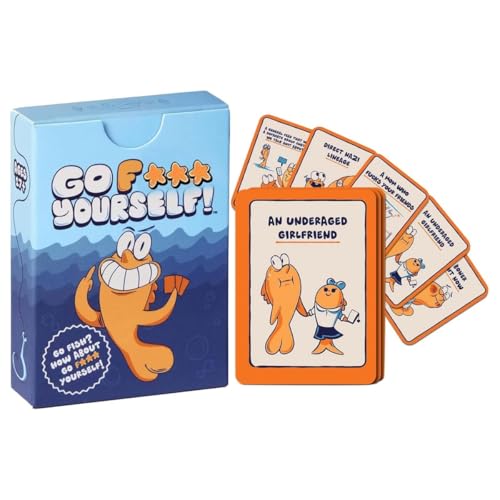 Go Fish Kartenspiel Goes F*ck Yourselves! Das Adult Go Fish Spiel, das Sie schon immer wollten, für 2+ Spieler, Erwachsenen-Gag-Geschenk für Freunde, Paare & Kollegen, Klassische, interaktive Spaß von Ucuse