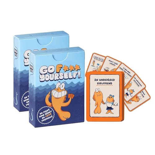 Go Fish Kartenspiel Goes F*ck Yourselves! Das Adult Go Fish Spiel, das Sie schon immer wollten, für 2+ Spieler, Erwachsenen-Gag-Geschenk für Freunde, Paare & Kollegen, Klassische, interaktive Spaß von Ucuse