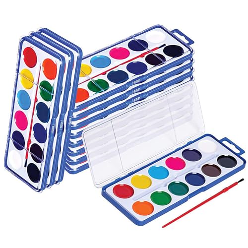 Ucuse 10-teiliges Aquarellfarben-Set, waschbar, ideal als Party-Geschenk, Klassenzimmer-Zubehör für Anfänger und Profis Ucuse 10-teiliges Aquarellfarben-Set, waschbar, ideal als Party-Geschenk, Klassenzimmer-Zubehör für Anfänger und Profis von Ucuse