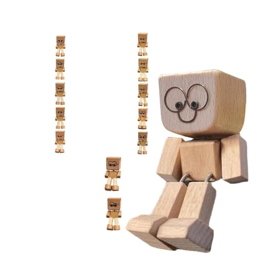 Ucuse Shaking Feet Holzfigur, charmante kleine Holzfigur, die mit 12 magnetischen Ausdrücken schwingt, Schüttelfüße, Holzpuppe, tragbar, handgefertigt, Auto-Armaturenbrett, Ornament Ucuse Shaking Feet Holzfigur, charmante kleine Holzfigur, die mit 12 magnetischen Ausdrücken schwingt, Schüttelfüße, Holzpuppe, tragbar, handgefertigt, Auto-Armaturenbrett, Ornament von Ucuse