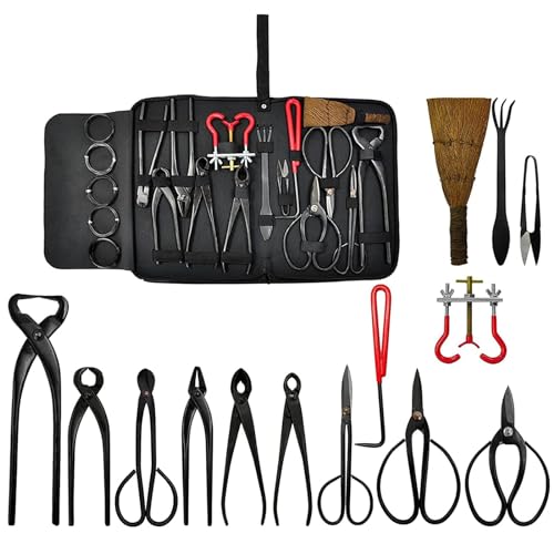 UdaCa 14-teiliges Set Bonsai-Werkzeuge, multifunktionale Outdoor-Grabenwerkzeuge, Garten-Bonsai-Werkzeug-Set, Karbonstahl, Indoor-Outdoor-Pflanzentrimmwerkzeug-Set für Frauen, Männer und Gärtner UdaCa 14-teiliges Set Bonsai-Werkzeuge, multifunktionale Outdoor-Grabenwerkzeuge, Garten-Bonsai-Werkzeug-Set, Karbonstahl, Indoor-Outdoor-Pflanzentrimmwerkzeug-Set für Frauen, Männer und Gärtner von UdaCa