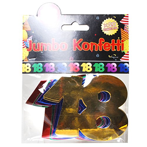 Udo Schmidt GmbH & Co Jumbo Zahlen Konfetti 18" Geburtstag Dekoration Party Tischdeko bunt Riesig 10cm! Udo Schmidt GmbH & Co Jumbo Zahlen Konfetti 18" Geburtstag Dekoration Party Tischdeko bunt Riesig 10cm! von Udo Schmidt GmbH & Co