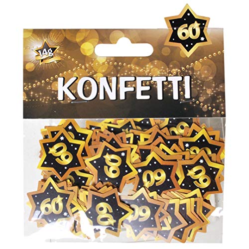 Udo Schmidt 13015 - Konfetti - 14g - Zahl: 60 von Schmidt Spiele