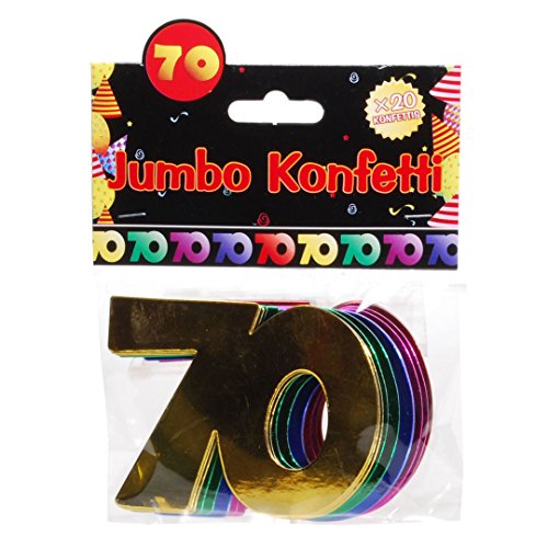 Udo Schmidt GmbH & Co Jumbo Zahlen Konfetti 70" Geburtstag Dekoration Party Tischdeko bunt Riesig 10cm! Udo Schmidt GmbH & Co Jumbo Zahlen Konfetti 70" Geburtstag Dekoration Party Tischdeko bunt Riesig 10cm! von Cherioll