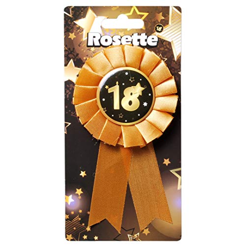 Udo Schmidt GmbH & Co Rosette 18" Schwarz Gold zum 18.Geburtstag Geburtstags Rosette zum Anstecken Geburtstags Deko Udo Schmidt GmbH & Co Rosette 18" Schwarz Gold zum 18.Geburtstag Geburtstags Rosette zum Anstecken Geburtstags Deko von Udo Schmidt GmbH & Co