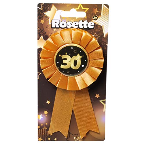 Udo Schmidt GmbH & Co Rosette 30" Schwarz Gold zum 30.Geburtstag Geburtstags Rosette zum Anstecken Geburtstags Deko Udo Schmidt GmbH & Co Rosette 30" Schwarz Gold zum 30.Geburtstag Geburtstags Rosette zum Anstecken Geburtstags Deko von Udo Schmidt GmbH & Co