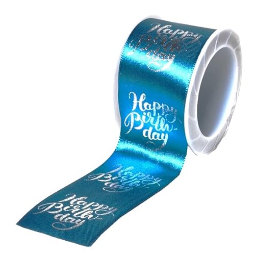 Geschenkband "Happy Birthday", auf Rolle, Satin, 3 m x 4 cm Geschenkband "Happy Birthday", auf Rolle, Satin, 3 m x 4 cm von Udo Schmidt GmbH
