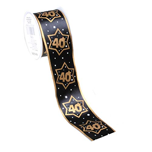 Udo Schmidt GmbH Geschenkband 40" Schwarz/Gold Satinband Schleifenband Geschenkband Dekoband Udo Schmidt GmbH Geschenkband 40" Schwarz/Gold Satinband Schleifenband Geschenkband Dekoband von Udo Schmidt GmbH