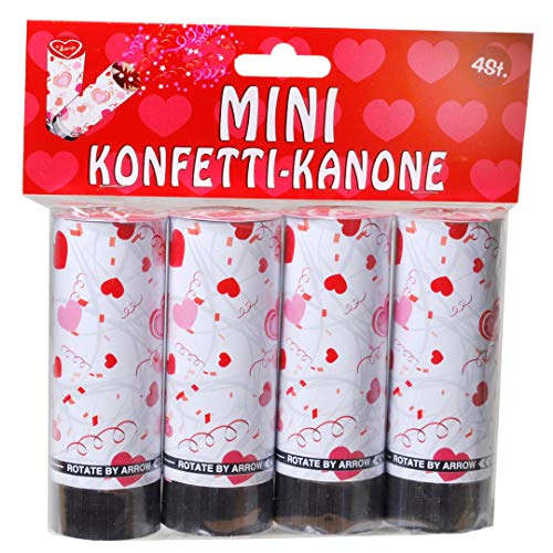 Udo Schmidt GmbH Mini-Konfetti Kanonen Love 4-teilig Geburtstag Dekoration Party Tischdeko Konfetti Udo Schmidt GmbH Mini-Konfetti Kanonen Love 4-teilig Geburtstag Dekoration Party Tischdeko Konfetti von Udo Schmidt GmbH & Co. KG