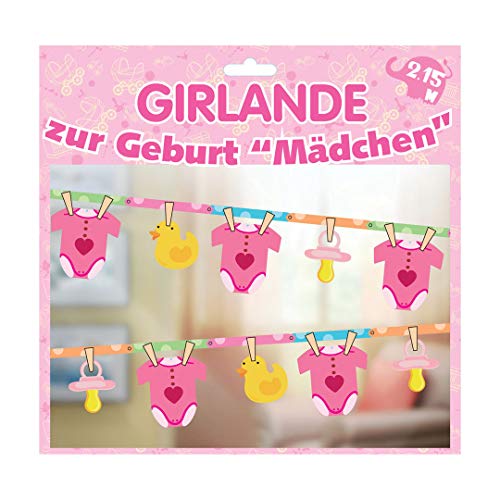 Udo Schmidt - Verkauf durch luftballonwelt Girlande zur Geburt Mädchen, ca. 2,15 Meter von Udo Schmidt - Verkauf durch luftballonwelt