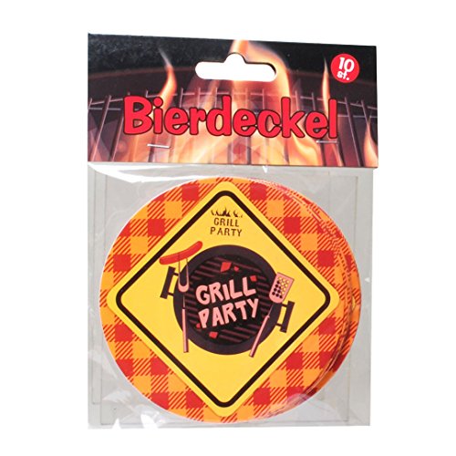 Udo Schmidt 10 Stück Bierdeckel Grill Party als Dekoration für die Gartenparty Tischdekoration Sommer Grillen Udo Schmidt 10 Stück Bierdeckel Grill Party als Dekoration für die Gartenparty Tischdekoration Sommer Grillen von Udo Schmidt