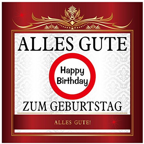 Udo Schmidt Aufkleber Alles Gute zum Geburtstag Happy Birthday Sticker von Udo Schmidt