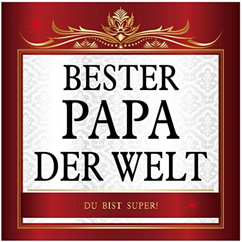 Udo Schmidt Aufkleber Bester Papa der Welt Sticker 10 x 10 cm Vater Dad Vatertag von Udo Schmidt