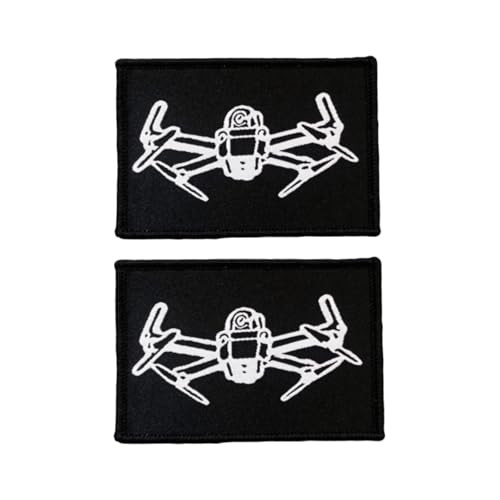 2 Stück Klett Patches, Flugzeug Taktische Militär Abzeichen, Lustiger Stickerei Aufnäher, Moral-Patch für Taktische Kleidung Rucksack Baseballkappe Uniform von Ueiwffzo