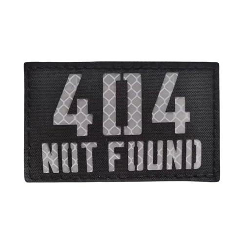 404 NOT FOUND Patches Klett Militär Lustiger Aufnäher zum Aufnähen Hook and Loop für Hüte, Rucksäcke, Jeans, Jacken 404 NOT FOUND Patches Klett Militär Lustiger Aufnäher zum Aufnähen Hook and Loop für Hüte, Rucksäcke, Jeans, Jacken von Ueiwffzo