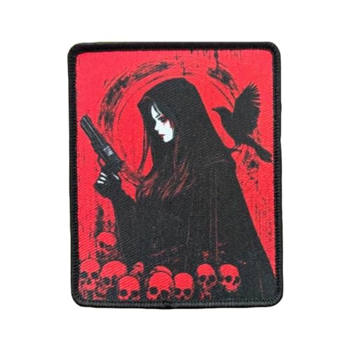 Anime-Mädchen Patches Klett Militär Klett Patches für Rucksäcke, Jacken, Jeans,Backpack, Jackets von Ueiwffzo
