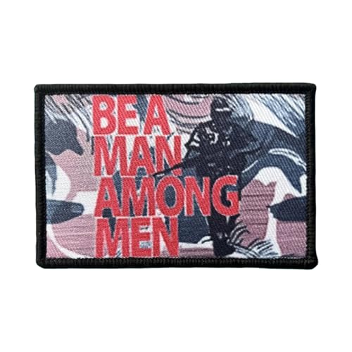 BE MAN AMONG MEN Printed Patch Lustiger Aufnäher zum Aufnähen Hook and Loop für Rucksäcke, Jacken, Jeans,Backpack, Jackets BE MAN AMONG MEN Printed Patch Lustiger Aufnäher zum Aufnähen Hook and Loop für Rucksäcke, Jacken, Jeans,Backpack, Jackets von Ueiwffzo