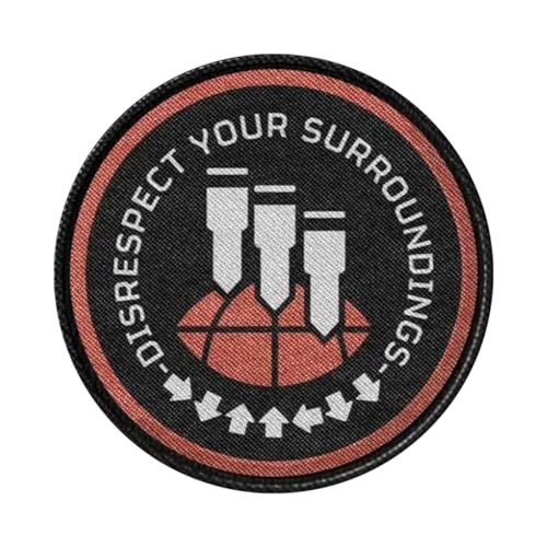 DISRESPECT YOUR SURROUNDINGS Klett Patch Stickerei Aufnäher Patches Tactica Hook Loop Patches für Rucksäcke, Jacken, Jeans,Backpack, Jackets DISRESPECT YOUR SURROUNDINGS Klett Patch Stickerei Aufnäher Patches Tactica Hook Loop Patches für Rucksäcke, Jacken, Jeans,Backpack, Jackets von Ueiwffzo
