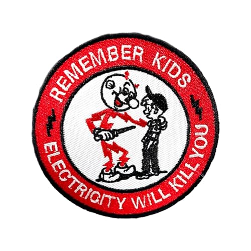 Electricity Will Kill You Lustig Patches Patches Klett Militär Hook and Loop für DIY Kleidung Rucksack Gear Hat Backpack Jackets Electricity Will Kill You Lustig Patches Patches Klett Militär Hook and Loop für DIY Kleidung Rucksack Gear Hat Backpack Jackets von Ueiwffzo