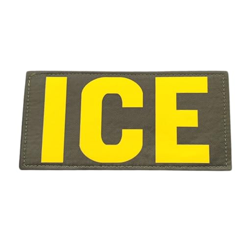 ICE Patches Klett Militär Fun Taktischer Patch Für Taktische Kleidung Rucksack Baseballkappe Weste Hundegeschirr (ICE) von Ueiwffzo