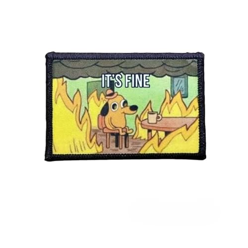 IT'S FINE Morale Tactical Patch Printed Patch Aufnäher Patches für Kappen, Rucksäcke, Kleidung, Westen, Militäruniformen IT'S FINE Morale Tactical Patch Printed Patch Aufnäher Patches für Kappen, Rucksäcke, Kleidung, Westen, Militäruniformen von Ueiwffzo