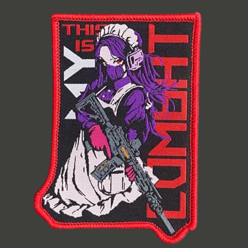 Klett Patch 'Anime-Mädchen', Witziger Klettaufnäher für Taktische Ausrüstung, DIY Kleidung, Rucksack & Uniformen, Morale Patch mit Haken- und Schlaufenband Klett Patch 'Anime-Mädchen', Witziger Klettaufnäher für Taktische Ausrüstung, DIY Kleidung, Rucksack & Uniformen, Morale Patch mit Haken- und Schlaufenband von Ueiwffzo