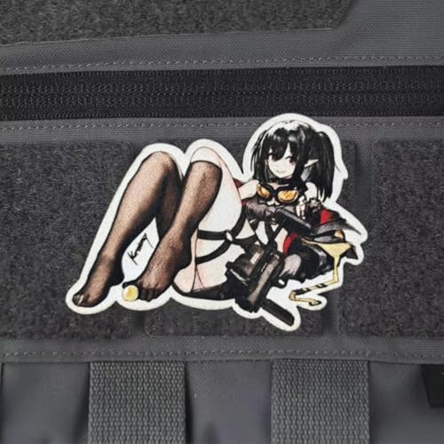 Klett Patch Anime-Mädchen Patch Klett für Rucksäcke Militär Patches Aufkleber Abzeichen Klettbänder. Klett Patch Anime-Mädchen Patch Klett für Rucksäcke Militär Patches Aufkleber Abzeichen Klettbänder. von Ueiwffzo