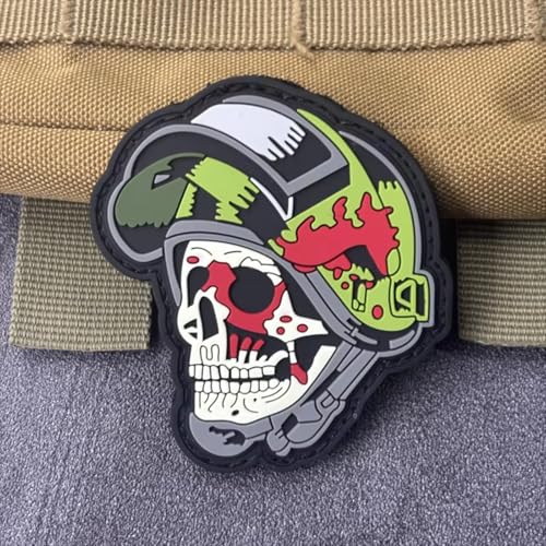 Klett Patch "Helm Schädel" Patches Klett Militär PVC Aufnäher DIY Deko Klettpatches Für Rucksack Bundeswehr Jacke. Klett Patch "Helm Schädel" Patches Klett Militär PVC Aufnäher DIY Deko Klettpatches Für Rucksack Bundeswehr Jacke. von Ueiwffzo