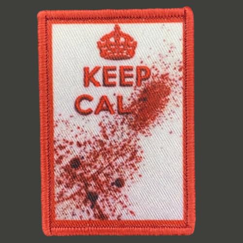 Klett Patch 'KEEP CALM', Witziger Klettaufnäher für Taktische Ausrüstung, DIY Kleidung, Rucksack & Uniformen, Morale Patch mit Haken- und Schlaufenband Klett Patch 'KEEP CALM', Witziger Klettaufnäher für Taktische Ausrüstung, DIY Kleidung, Rucksack & Uniformen, Morale Patch mit Haken- und Schlaufenband von Ueiwffzo